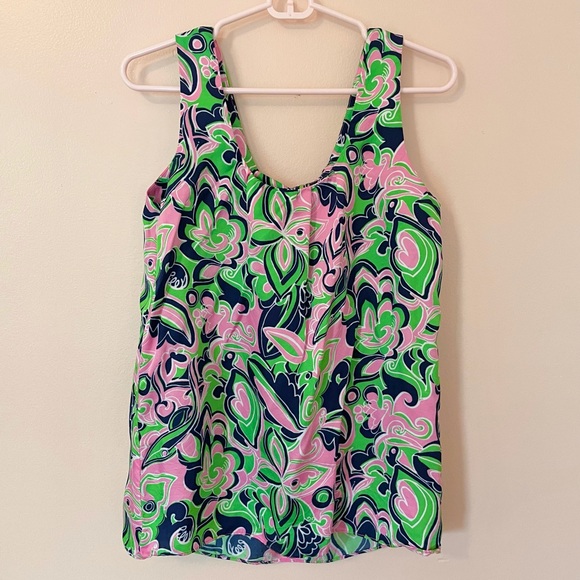 Lilly Pulitzer Pink Tank Top Size 4 - Picture 3 of 3